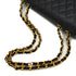 VINTAGE CHANEL MAXI MATELASSE 34 CHAIN SHOULDER BAG BLACK LAMB SKIN GOLD HARDWARE 90331293