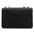 VINTAGE CHANEL MAXI MATELASSE 34 CHAIN SHOULDER BAG BLACK LAMB SKIN GOLD HARDWARE 90331859
