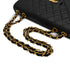 VINTAGE CHANEL MAXI MATELASSE 34 CHAIN SHOULDER BAG BLACK LAMB SKIN GOLD HARDWARE 90331859