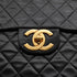 VINTAGE CHANEL MAXI MATELASSE 34 CHAIN SHOULDER BAG BLACK LAMB SKIN GOLD HARDWARE 90333719