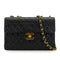 VINTAGE CHANEL MAXI MATELASSE 34 CHAIN SHOULDER BAG BLACK LAMB SKIN GOLD HARDWARE 90333183