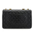 VINTAGE CHANEL MAXI MATELASSE 34 CHAIN SHOULDER BAG BLACK LAMB SKIN GOLD HARDWARE 90333183
