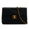 VINTAGE CHANEL MAXI MATELASSE 34 CHAIN SHOULDER BAG BLACK LAMB SKIN GOLD HARDWARE 90335308