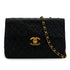VINTAGE CHANEL MAXI MATELASSE 34 CHAIN SHOULDER BAG BLACK LAMB SKIN GOLD HARDWARE 90335308