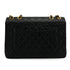 VINTAGE CHANEL MAXI MATELASSE 34 CHAIN SHOULDER BAG BLACK LAMB SKIN GOLD HARDWARE 90335308