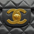 VINTAGE CHANEL MAXI MATELASSE 34 CHAIN SHOULDER BAG BLACK LAMB SKIN GOLD HARDWARE 90335487