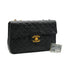 VINTAGE CHANEL MAXI MATELASSE 34 CHAIN SHOULDER BAG BLACK LAMB SKIN GOLD HARDWARE 90335599