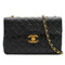 VINTAGE CHANEL MAXI MATELASSE 34 CHAIN SHOULDER BAG BLACK LAMB SKIN GOLD HARDWARE 90335599