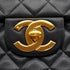 VINTAGE CHANEL MAXI MATELASSE 34 CHAIN SHOULDER BAG BLACK LAMB SKIN GOLD HARDWARE 90335599