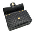 VINTAGE CHANEL MAXI MATELASSE 34 CHAIN SHOULDER BAG BLACK LAMB SKIN GOLD HARDWARE 90335599