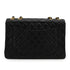 VINTAGE CHANEL MAXI MATELASSE 34 CHAIN SHOULDER BAG BLACK LAMB SKIN GOLD HARDWARE 90339164