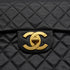 VINTAGE CHANEL MAXI MATELASSE 34 CHAIN SHOULDER BAG BLACK LAMB SKIN GOLD HARDWARE 90340140