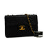 VINTAGE CHANEL MAXI MATELASSE 34 CHAIN SHOULDER BAG BLACK LAMB SKIN GOLD HARDWARE 90340504