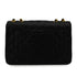 VINTAGE CHANEL MAXI MATELASSE 34 CHAIN SHOULDER BAG BLACK LAMB SKIN GOLD HARDWARE 90340504