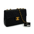 VINTAGE CHANEL MAXI MATELASSE 34 CHAIN SHOULDER BAG BLACK LAMB SKIN GOLD HARDWARE 90341895