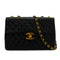 VINTAGE CHANEL MAXI MATELASSE 34 CHAIN SHOULDER BAG BLACK LAMB SKIN GOLD HARDWARE 90341895