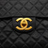 VINTAGE CHANEL MAXI MATELASSE 34 CHAIN SHOULDER BAG BLACK LAMB SKIN GOLD HARDWARE 90341895