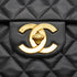 VINTAGE CHANEL MAXI MATELASSE 34 CHAIN SHOULDER BAG BLACK LAMB SKIN GOLD HARDWARE 90343417