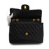 VINTAGE CHANEL MAXI MATELASSE 34 CHAIN SHOULDER BAG BLACK LAMB SKIN GOLD HARDWARE 90344383