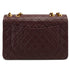 VINTAGE CHANEL MAXI MATELASSE 34 CHAIN SHOULDER BAG BORDEAUX LAMB SKIN GOLD HARDWARE 90348494
