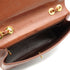 VINTAGE CHANEL MAXI MATELASSE 34 CHAIN SHOULDER BAG BROWN LAMB SKIN GOLD HARDWARE 90337280