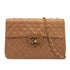 VINTAGE CHANEL MAXI MATELASSE 34 CHAIN SHOULDER BAG GOLD LAMB SKIN GOLD HARDWARE 90323205