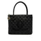 VINTAGE CHANEL MEDALLION MATELLASSE TOTE BAG BLACK CAVIAR SKIN SILVER HARDWARE 90314330