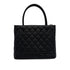 VINTAGE CHANEL MEDALLION MATELLASSE TOTE BAG BLACK CAVIAR SKIN SILVER HARDWARE 90314330