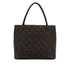 VINTAGE CHANEL MEDALLION MATELLASSE TOTE BAG BROWN CAVIAR SKIN GOLD HARDWARE 90319125