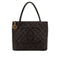 VINTAGE CHANEL MEDALLION MATELLASSE TOTE BAG BROWN CAVIAR SKIN GOLD HARDWARE 90319125
