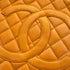 VINTAGE CHANEL MEDALLION MATELLASSE TOTE BAG ORANGE CAVIAR SKIN GOLD HARDWARE 90321626