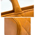 VINTAGE CHANEL MEDALLION MATELLASSE TOTE BAG ORANGE CAVIAR SKIN GOLD HARDWARE 90321626