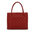 VINTAGE CHANEL MEDALLION MATELLASSE TOTE BAG RED CAVIAR SKIN GOLD HARDWARE 90346658