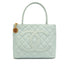 VINTAGE CHANEL MEDALLION TOTE BAG LIGHT BLUE CAVIAR SKIN 90335496