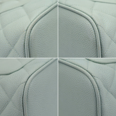 VINTAGE CHANEL MEDALLION TOTE BAG LIGHT BLUE CAVIAR SKIN 90335496