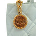 VINTAGE CHANEL MEDALLION TOTE BAG LIGHT BLUE CAVIAR SKIN 90335496