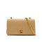 VINTAGE CHANEL FULL FLAP CHAIN SHUOLDER BAG BEIGE LAMB SKIN GOLD HARDWARE 90341849