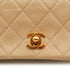 VINTAGE CHANEL FULL FLAP CHAIN SHUOLDER BAG BEIGE LAMB SKIN GOLD HARDWARE 90341849