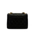 VINTAGE CHANEL MINI SQUARE 17 CHAIN SHOULDER BAG BLACK LAMB SKIN GOLD HARDWARE 90338885
