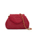 VINTAGE CHANEL MINI COCOMARK MATERASSE CHAIN SHOULDER BAG RED LAMB SKIN GOLD HARDWARE 90341913