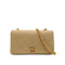 VINTAGE CHANEL MINI FULL FLAP CHAIN SHUOLDER BAG BEIGE LAMB SKIN GOLD HARDWARE 90339937