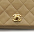 VINTAGE CHANEL MINI FULL FLAP CHAIN SHUOLDER BAG BEIGE LAMB SKIN GOLD HARDWARE 90339937