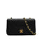 VINTAGE CHANEL MINI FULL FLAP CHAIN SHUOLDER BAG BLACK LAMB SKIN GOLD HARDWARE 90339942