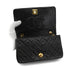 VINTAGE CHANEL MINI FULL FLAP CHAIN SHUOLDER BAG BLACK LAMB SKIN GOLD HARDWARE 90339942