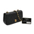 VINTAGE CHANEL MINI FULL FLAP CHAIN SHUOLDER BAG BLACK LAMB SKIN GOLD HARDWARE 90339942