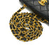 VINTAGE CHANEL MINI MATELASSE CHAIN SHOULDER BAG BALCK LAMB SKIN GOLD HARDWARE 90348518