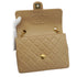 VINTAGE CHANEL MINI MATELASSE CHAIN SHOULDER BAG BEIGE LAMB SKIN GOLD HARDWARE 90335157