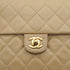 VINTAGE CHANEL MINI MATELASSE CHAIN SHOULDER BAG BEIGE LAMB SKIN GOLD HARDWARE 90335157