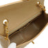 VINTAGE CHANEL MINI MATELASSE CHAIN SHOULDER BAG BEIGE LAMB SKIN GOLD HARDWARE 90335157