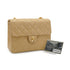 VINTAGE CHANEL MINI MATELASSE CHAIN SHOULDER BAG BEIGE LAMB SKIN GOLD HARDWARE 90335489